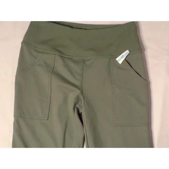 Zella Studio Lite Pocket Kick Flare Crop Leggings Green Small 4-6 NEW - Picture 8 of 8